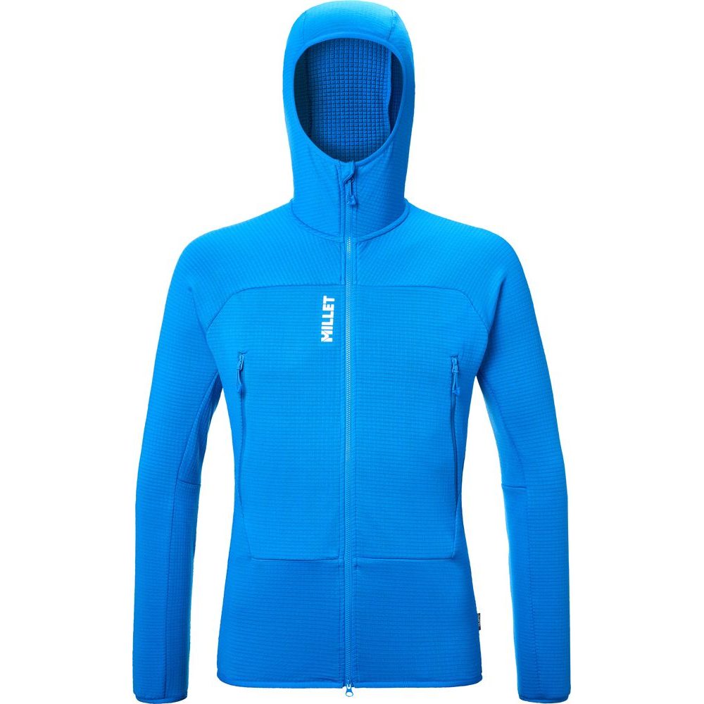 FUSION GRID HOODIE M ICON BLUE