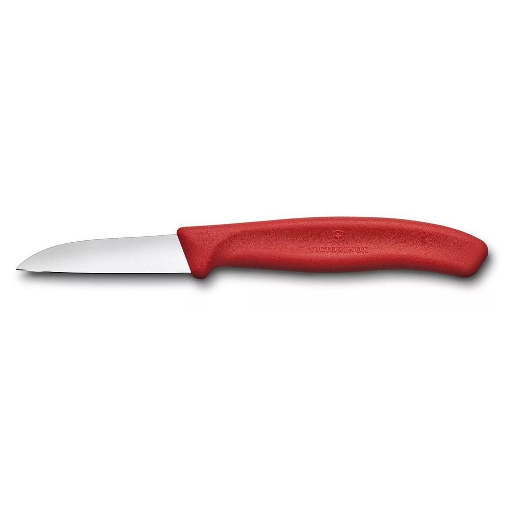 Swiss Classic, paring knife, 6cm, straight, red