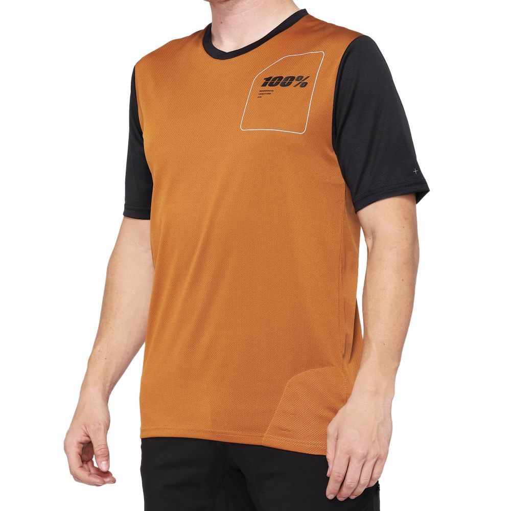 RIDECAMP Short Sleeve Jersey Terracotta/Black