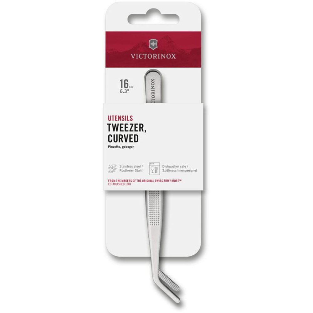 Pinzeta Victorinox, 16cm, zahnutá špička