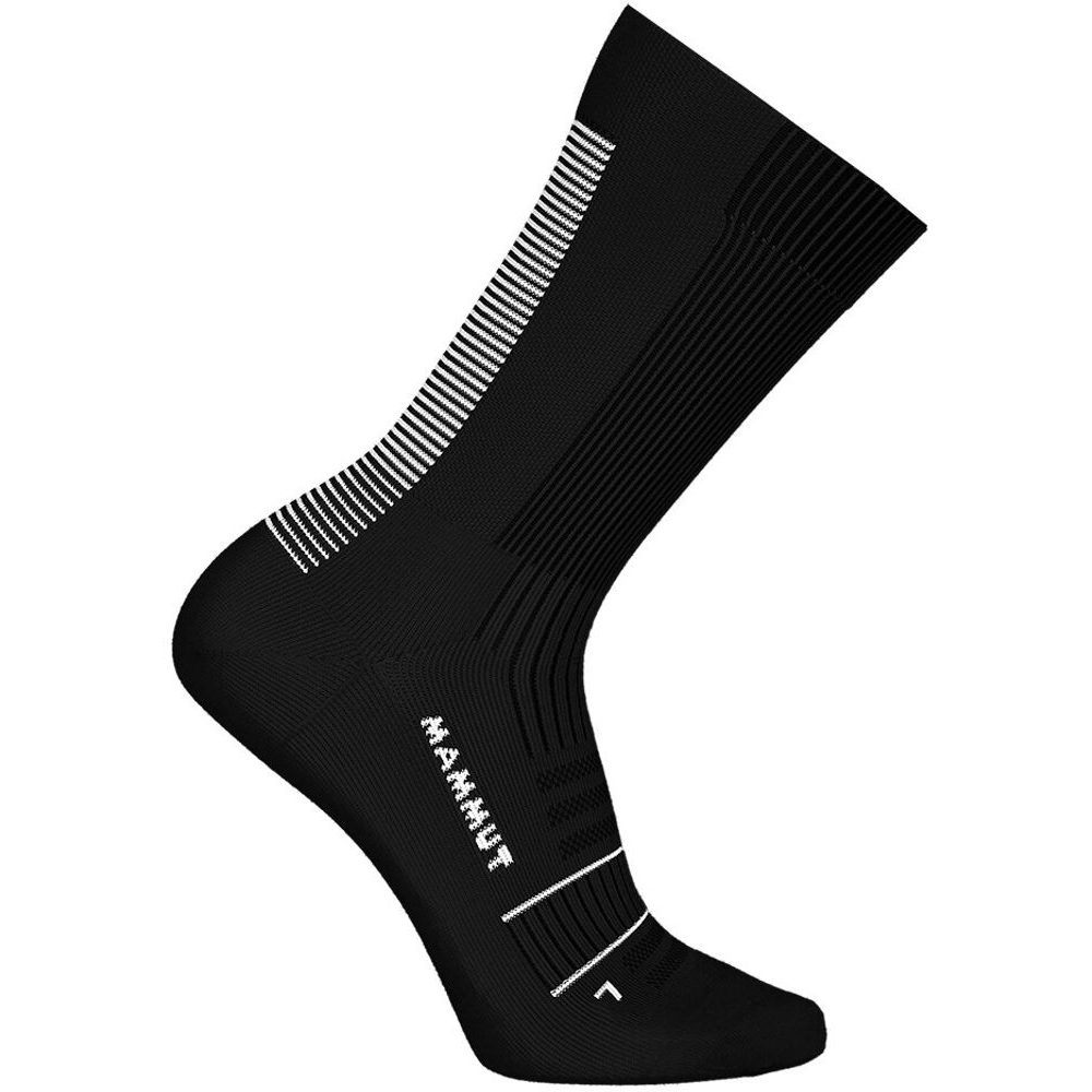 Trail Running Targeted Cushion Crew Socks black-white