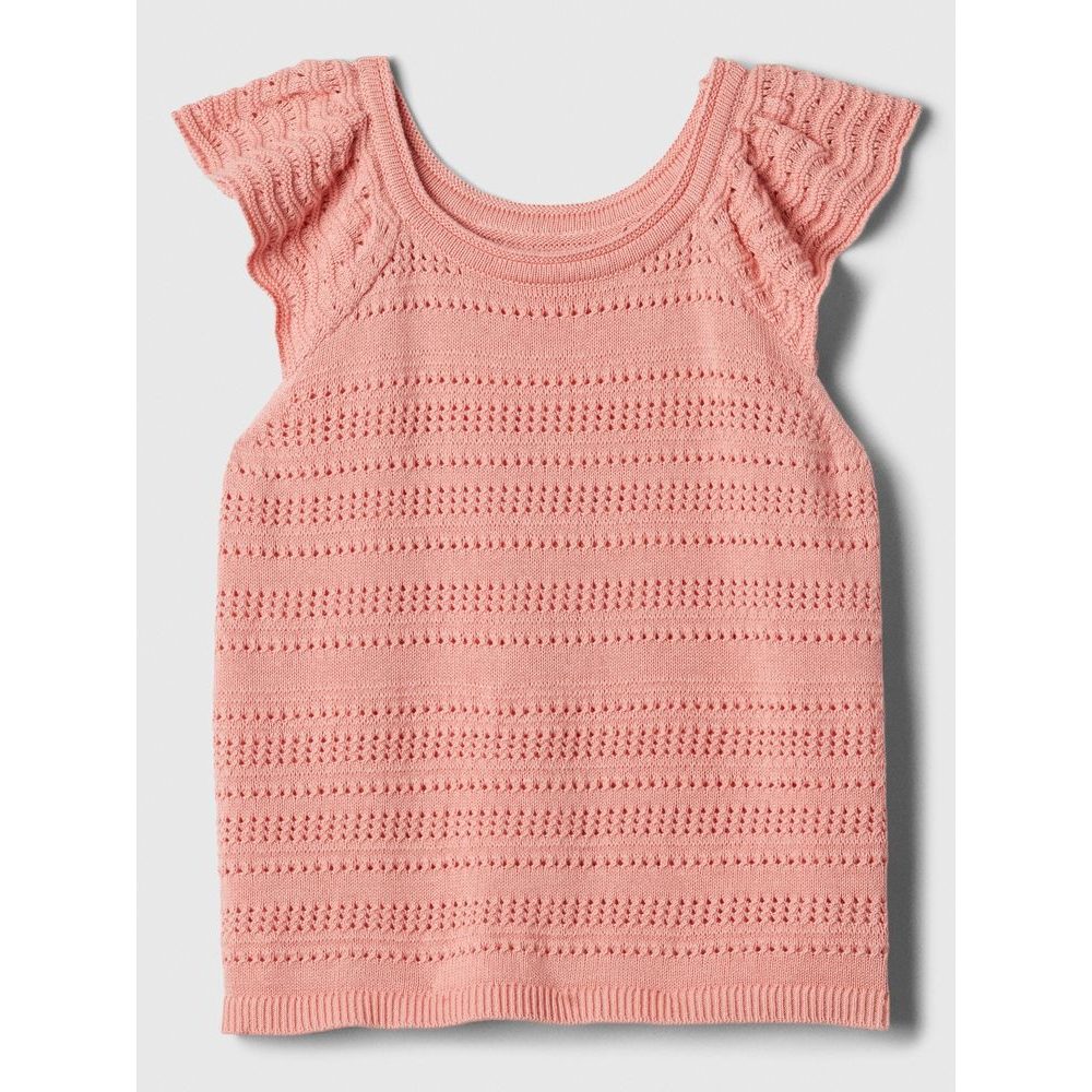 888065-00 Dětský háčkovaný top Růžová