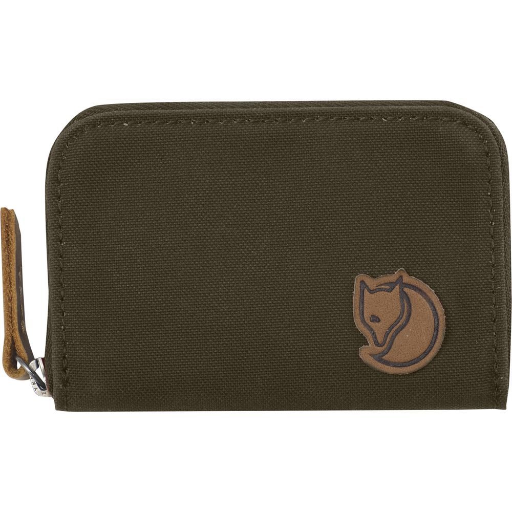 Zip Card Holder Dark Olive