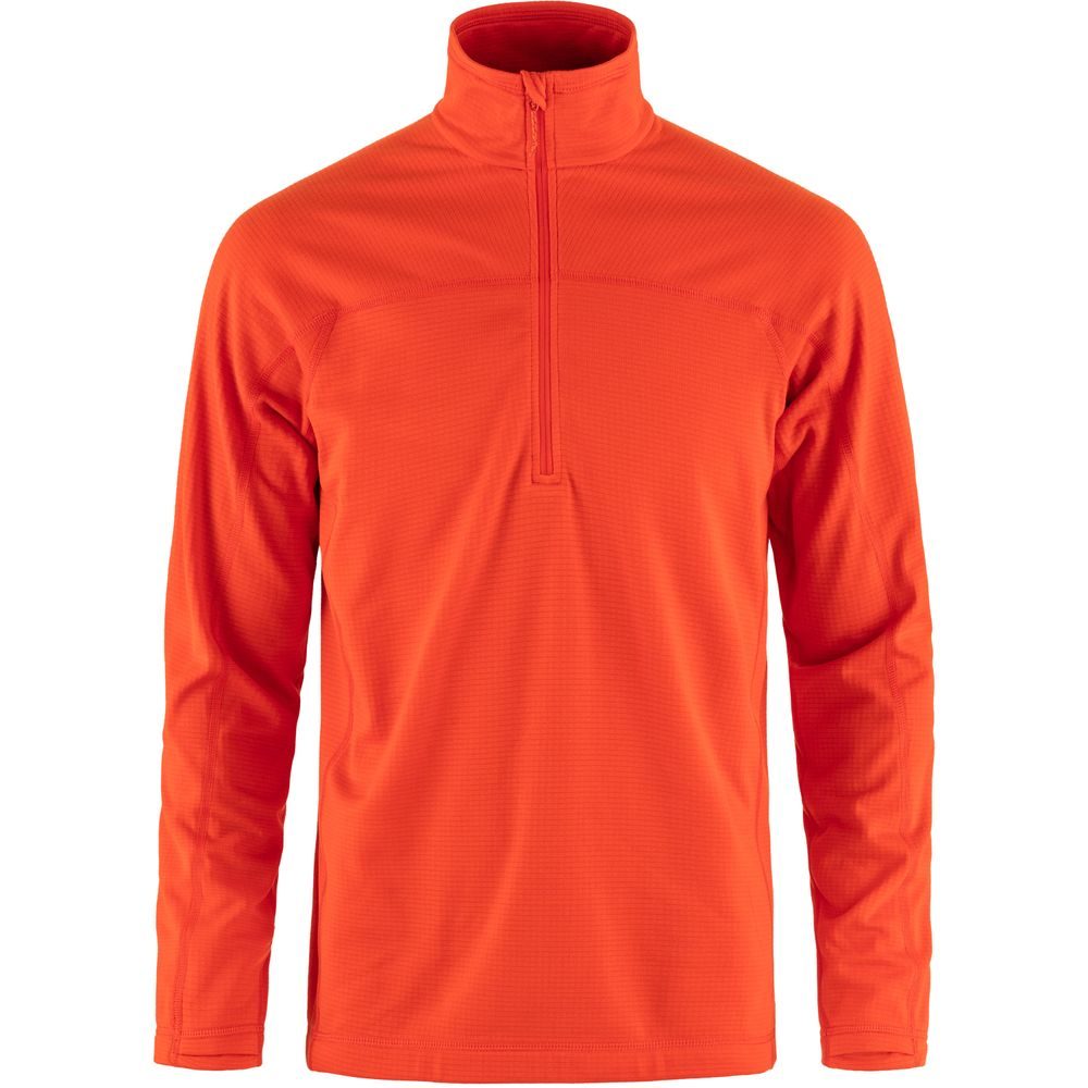 Abisko Lite Fleece Half Zip M Flame Orange