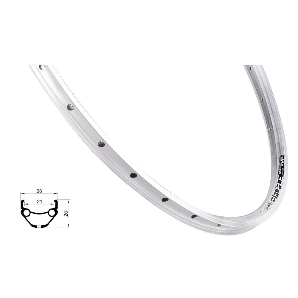 PRIME 622x21, 32děr, stříbrný