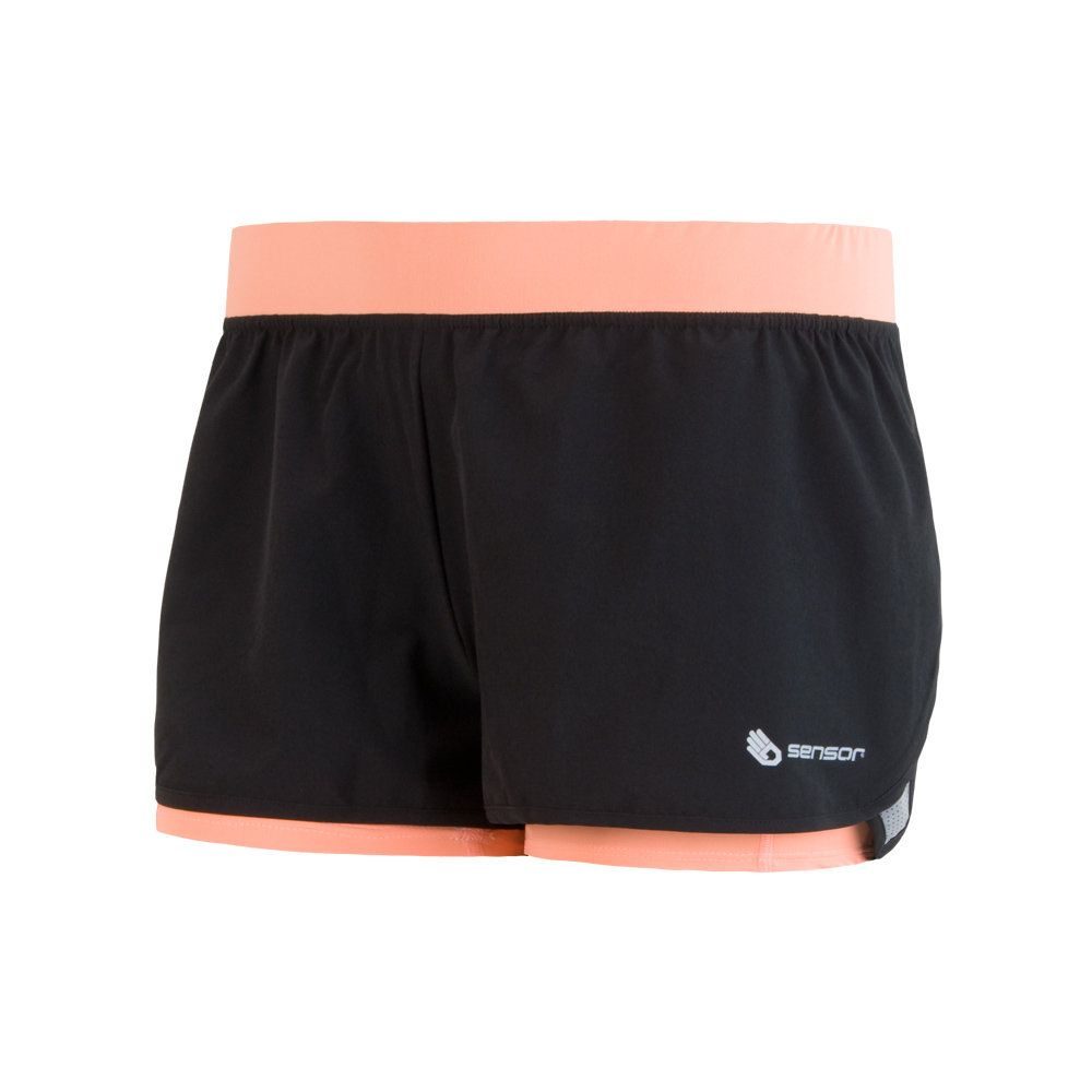 TRAIL women's shorts black/apricot