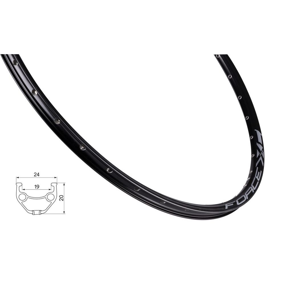 F XC BASIC DISC 622x19, 36děr, černý