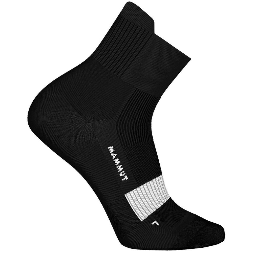 All-Mountain Targeted Cushion Quarter Socks black-white
