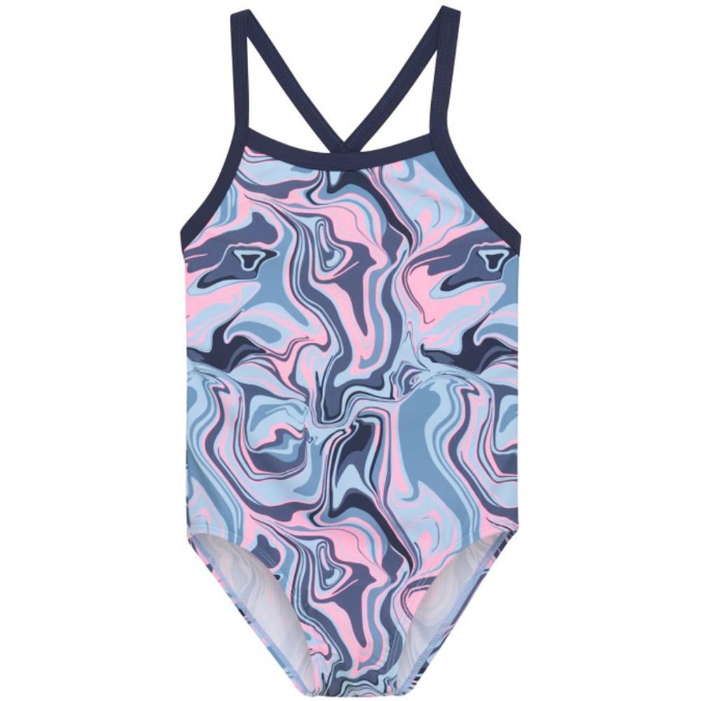 Swimsuit Sporty, AOP, cerulean
