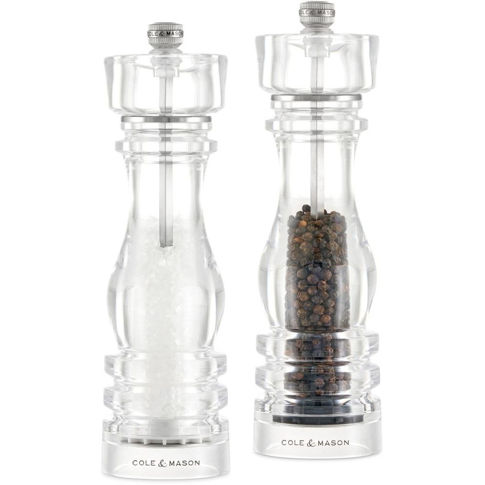 Set of salt and pepper grinders London Acrylic Precision+ 22 cm
