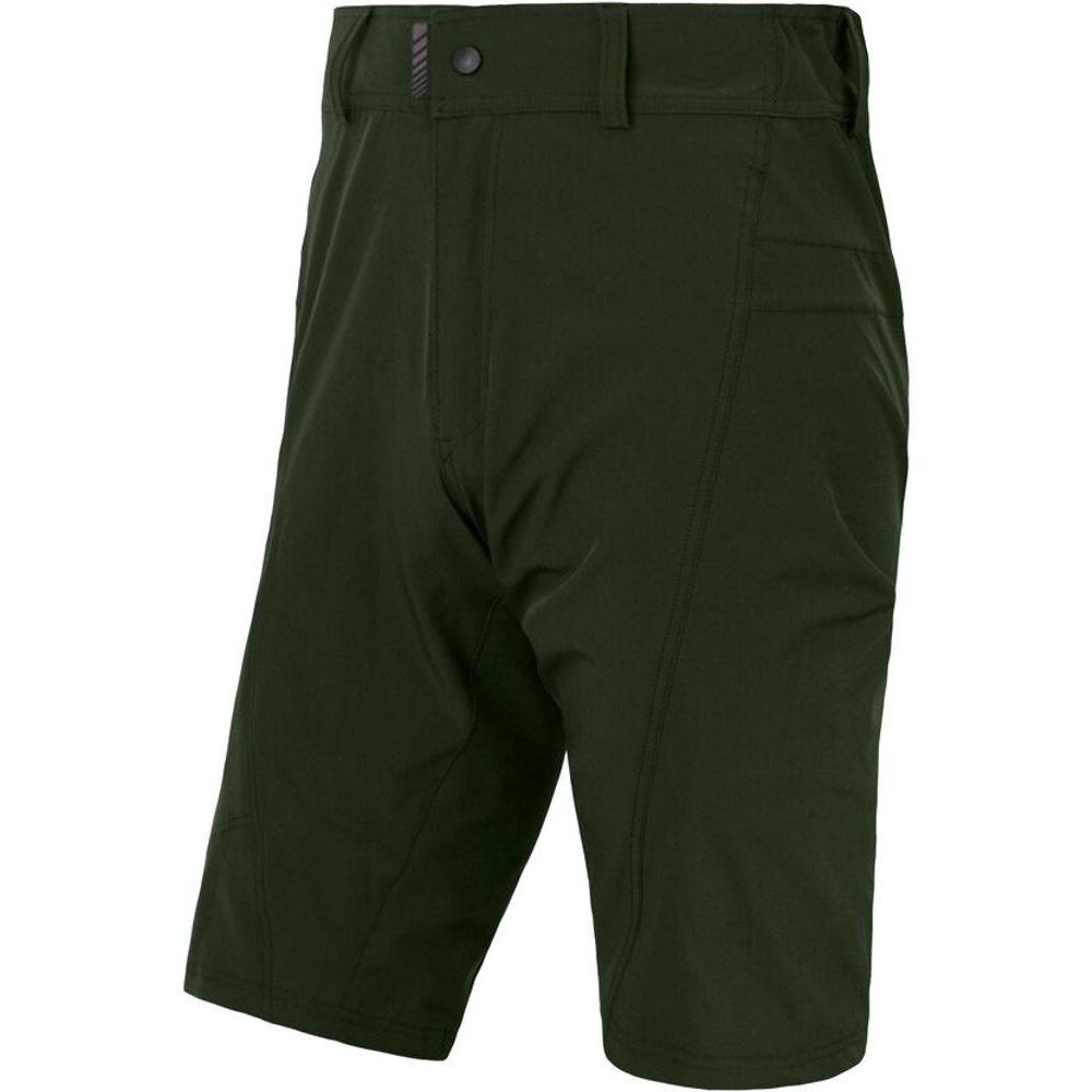 HELIUM PÁNSKÉ KALHOTY S CYKLOVLOŽKOU KRÁTKÉ VOLNÉ OLIVE GREEN