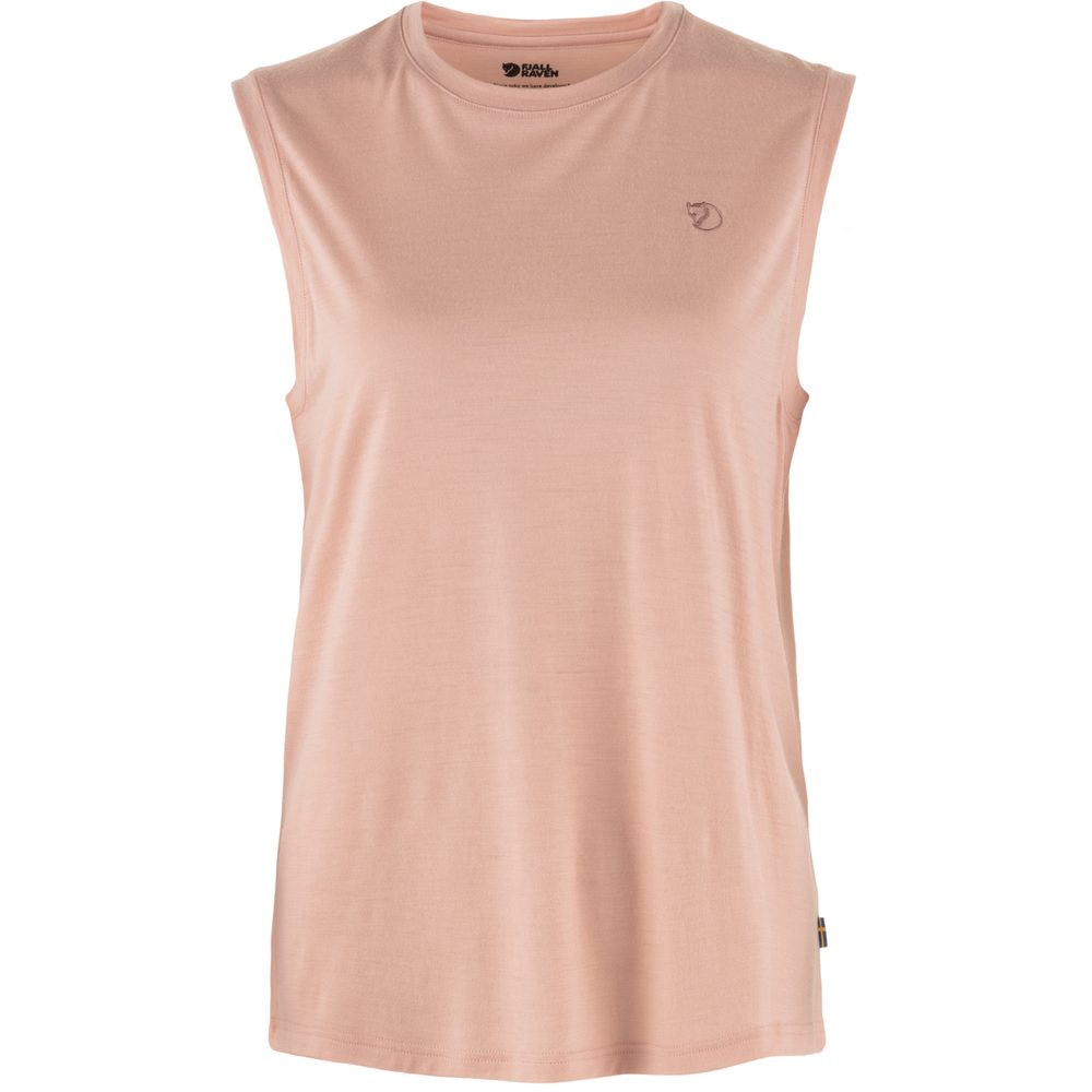 Abisko Wool Tank Top W Chalk Rose