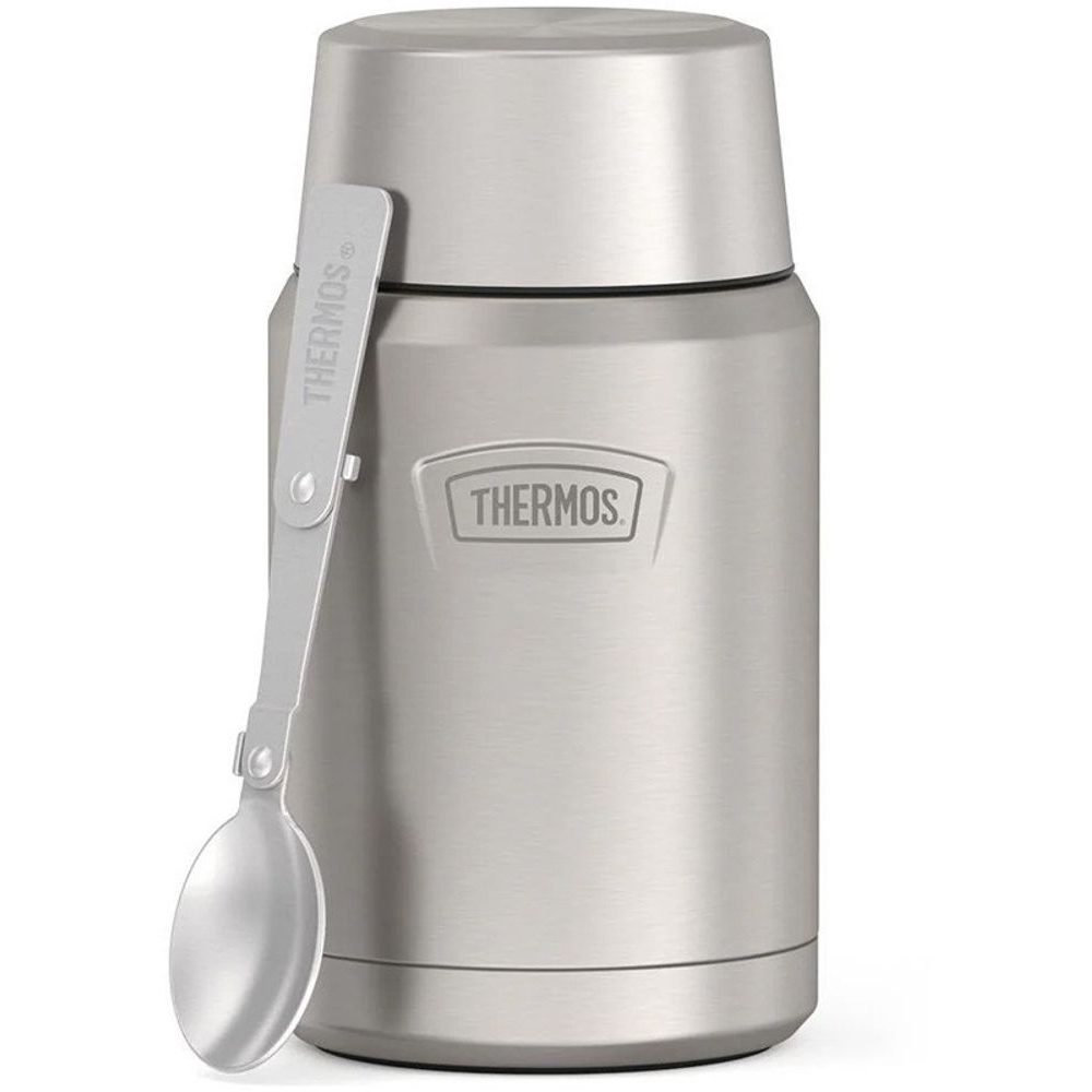 Termoska na jídlo se skládácí lžící a šálkem 710 ml - nerez