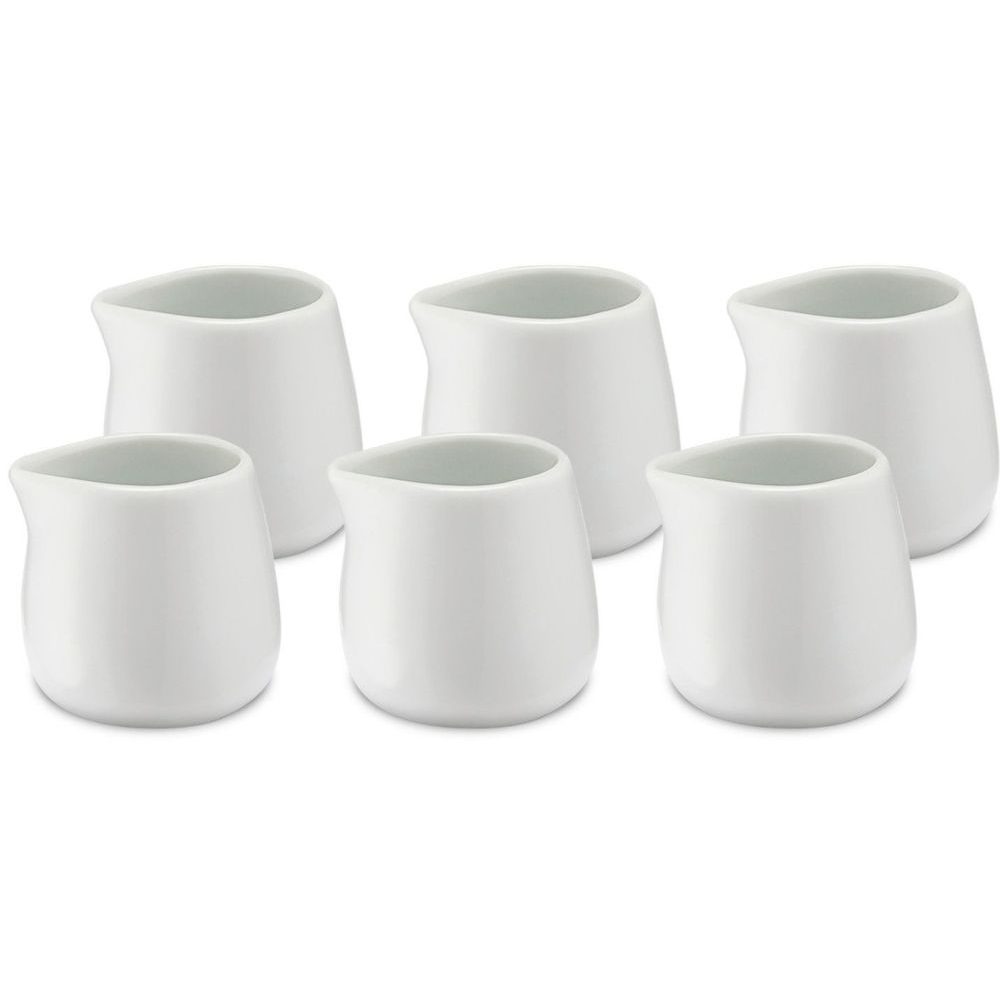Porcelánové konvičky na mléko 20 ml sada 6 ks