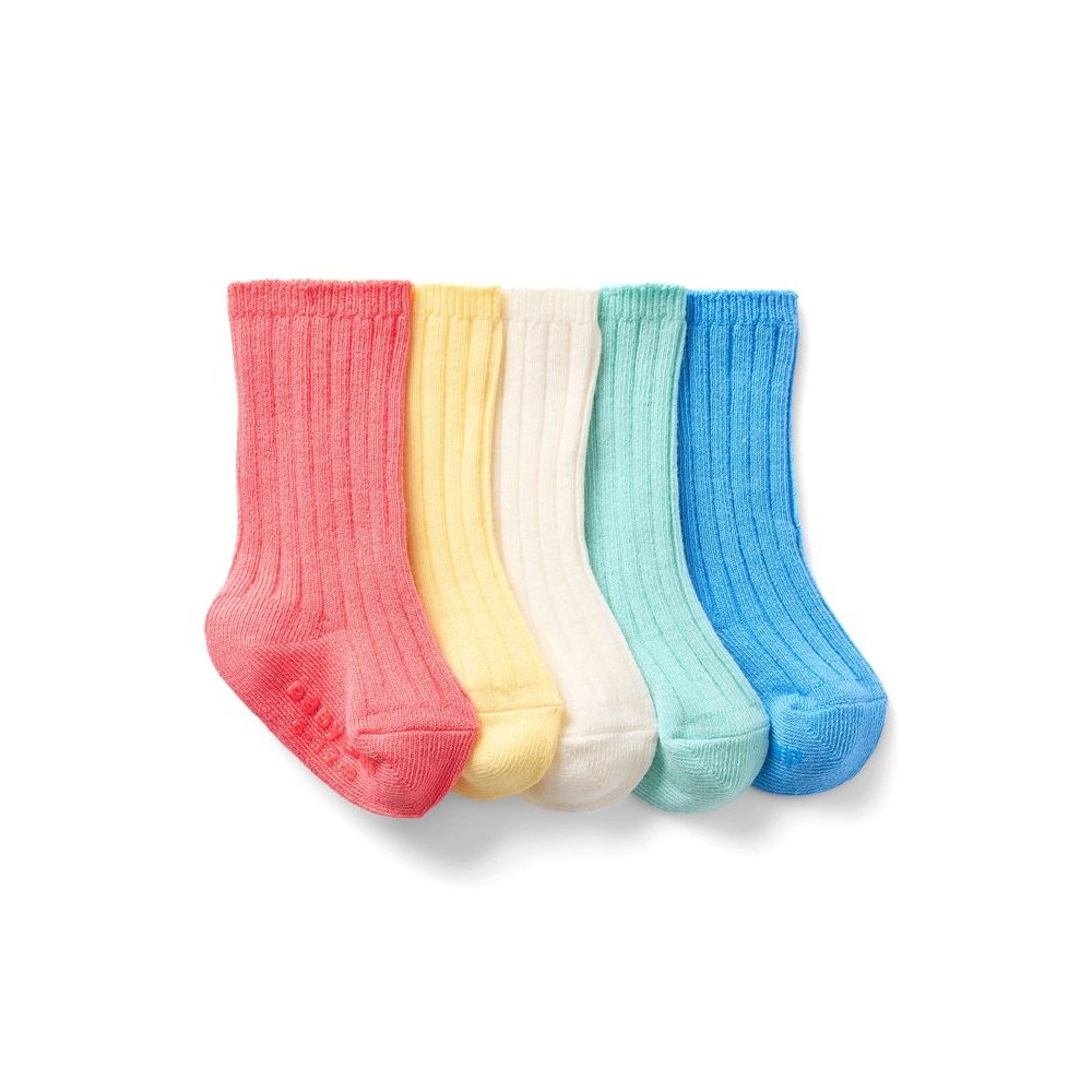 Baby ponožky, 5 párů Barevná