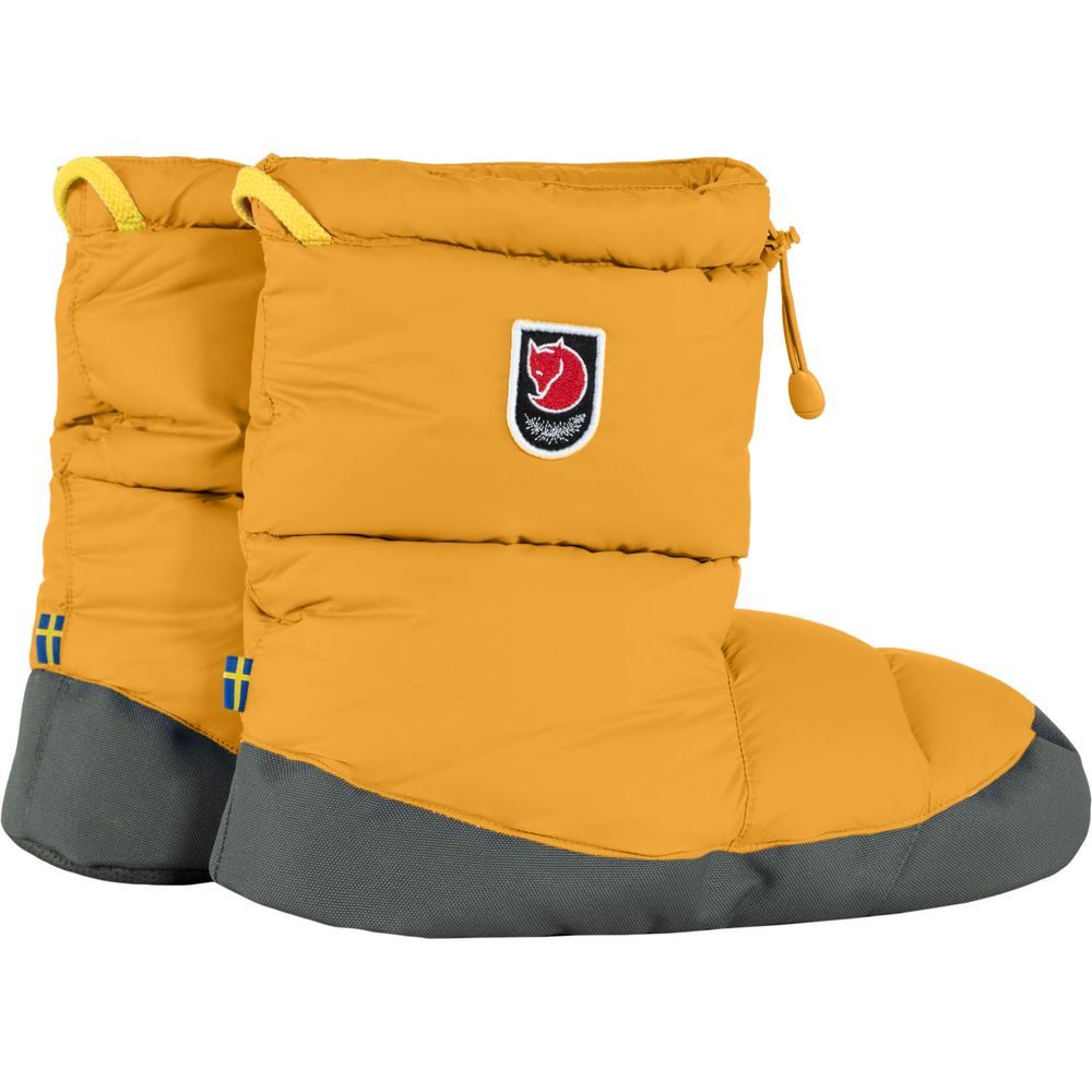 Expedition Down Booties Mustard Yellow