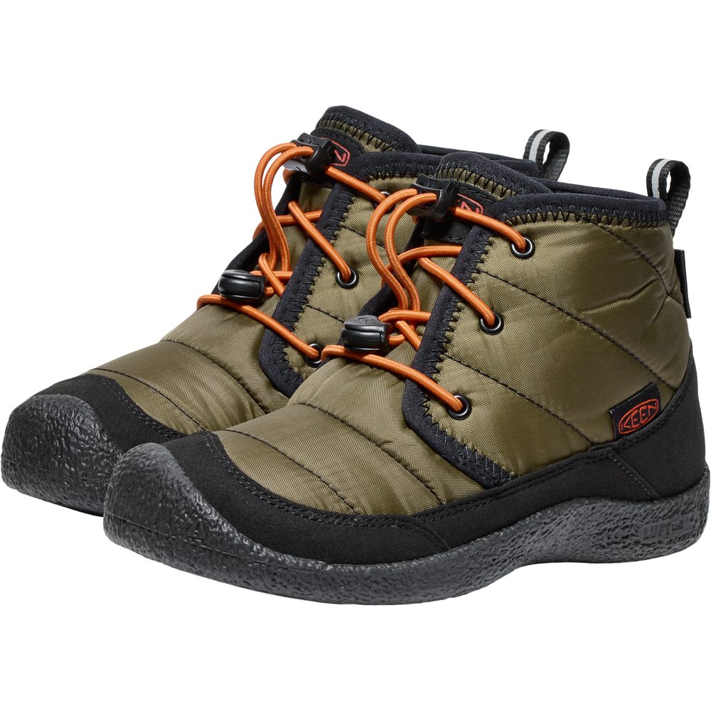 HOWSER II CHUKKA WP YOUTH dark olive/gold flame