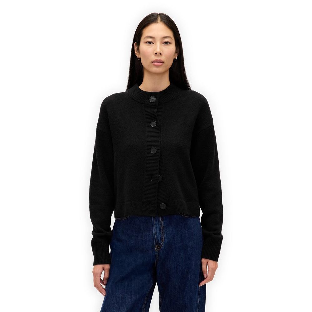 820717-00 Oversize kardigan CashSoft Černá