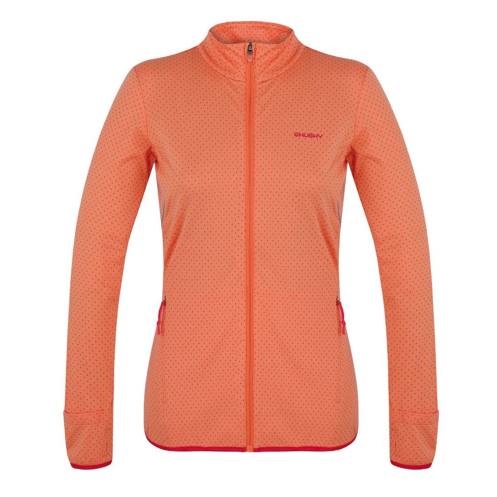 Dámská mikina na zip Astel L lt. orange