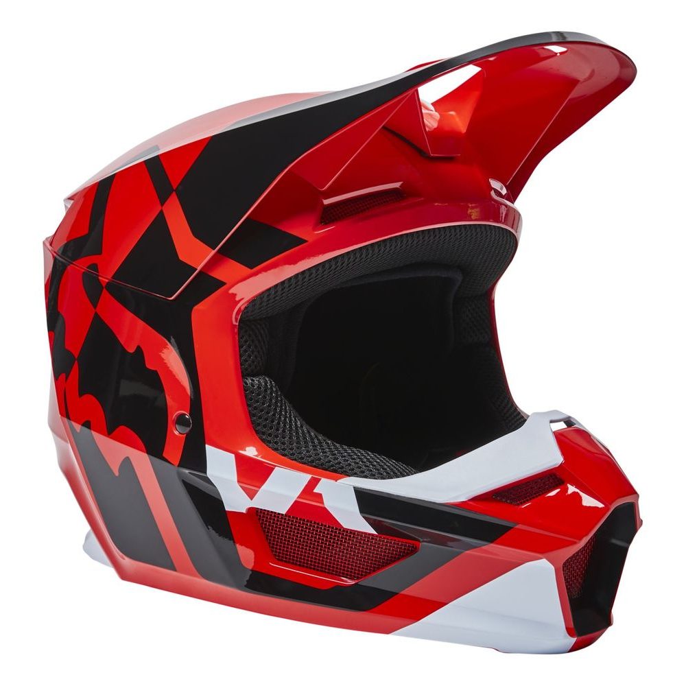 Yth V1 Lux Helmet, Ece Fluo Red