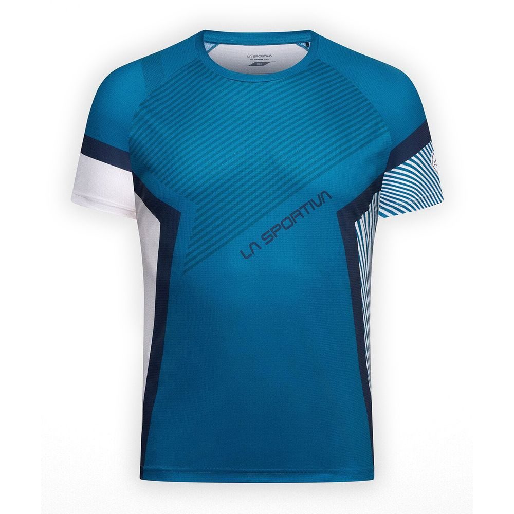 Flow T-Shirt M Lake/Chalk