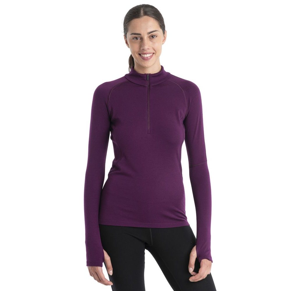 W 300 MerinoFinePolar LS Half Zip NIGHTSHADE