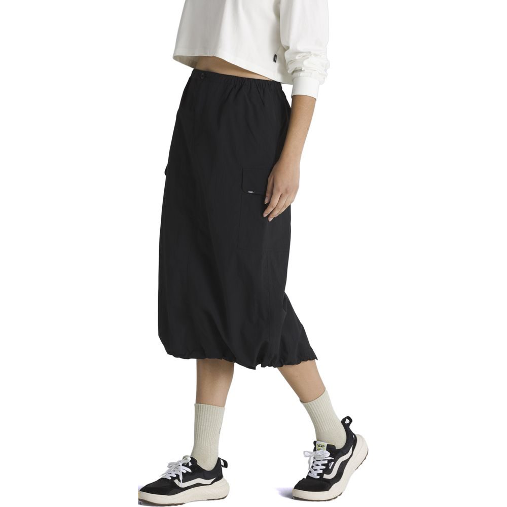 Riley Parachute Cargo Skirt Black
