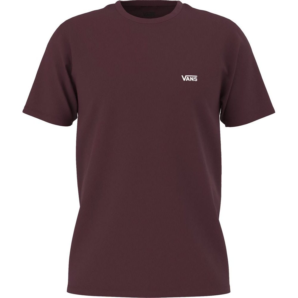 MN LEFT CHEST LOGO TEE, BURGUNDY