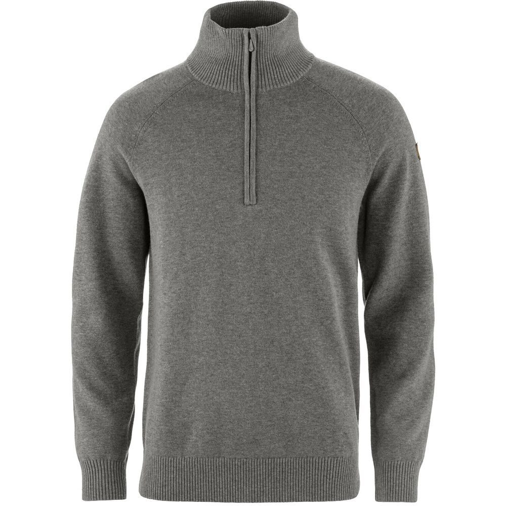 Övik Lite Half Zip M, Grey-Melange