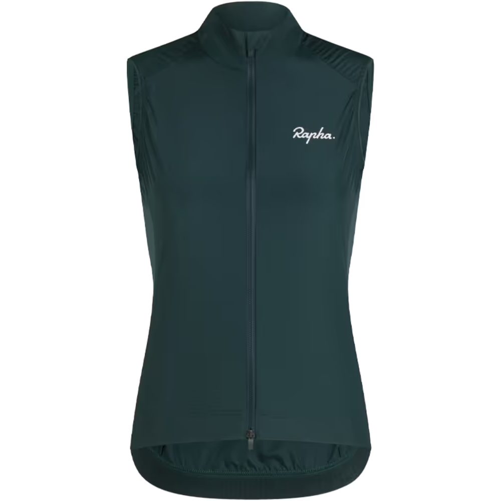 Core Gilet Women Forest Green/White