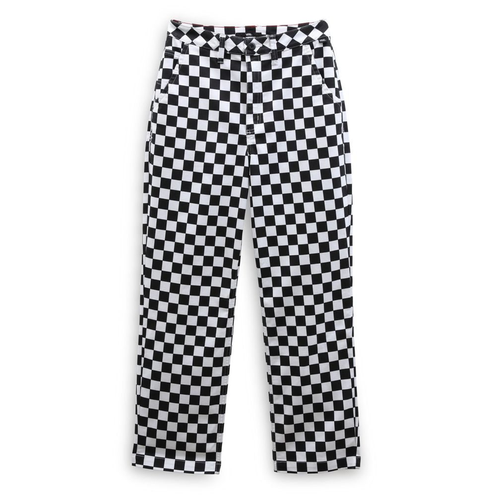AUTHENTIC WMN CHINO PRINT, checkerboard