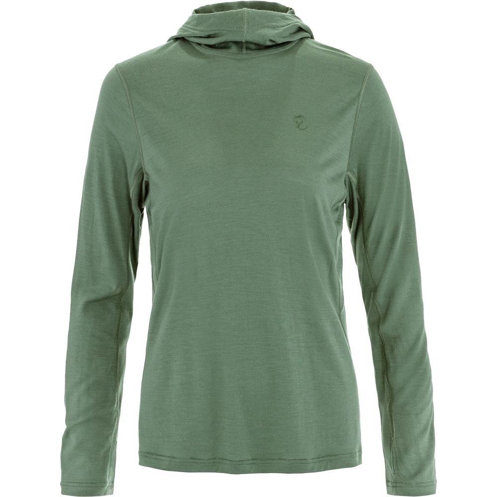 Abisko Wool Hoodie W Patina Green