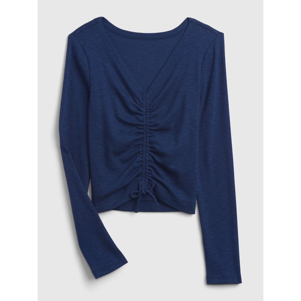 Dětské nabírané tričko Tmavě modrá