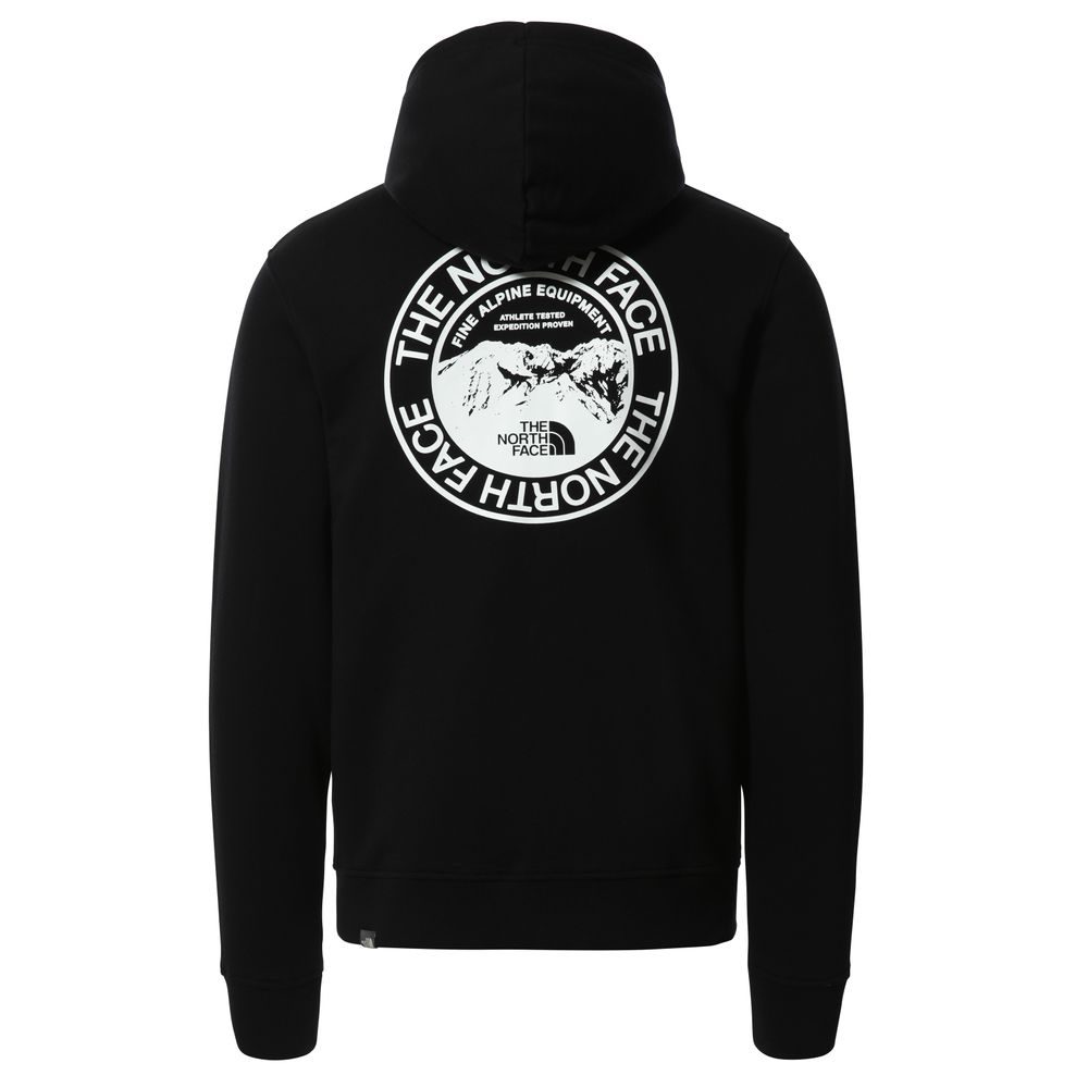 Outdoorweb.eu M BINER GRAPHIC HOODIE FZ BLK men s sweatshirt THE NORTH FACE 60.69
