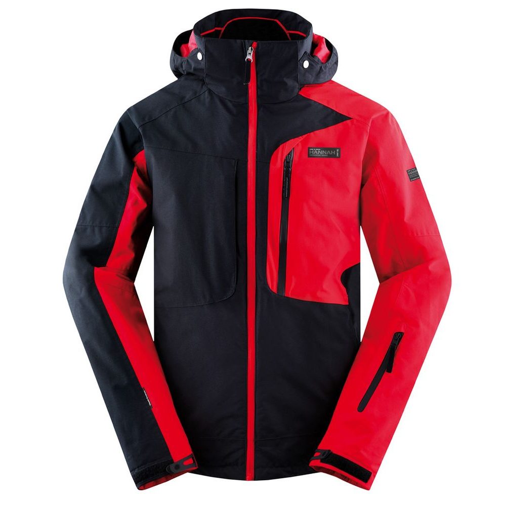 TEN, Anthracite/fiery red - pánská zimní bunda
