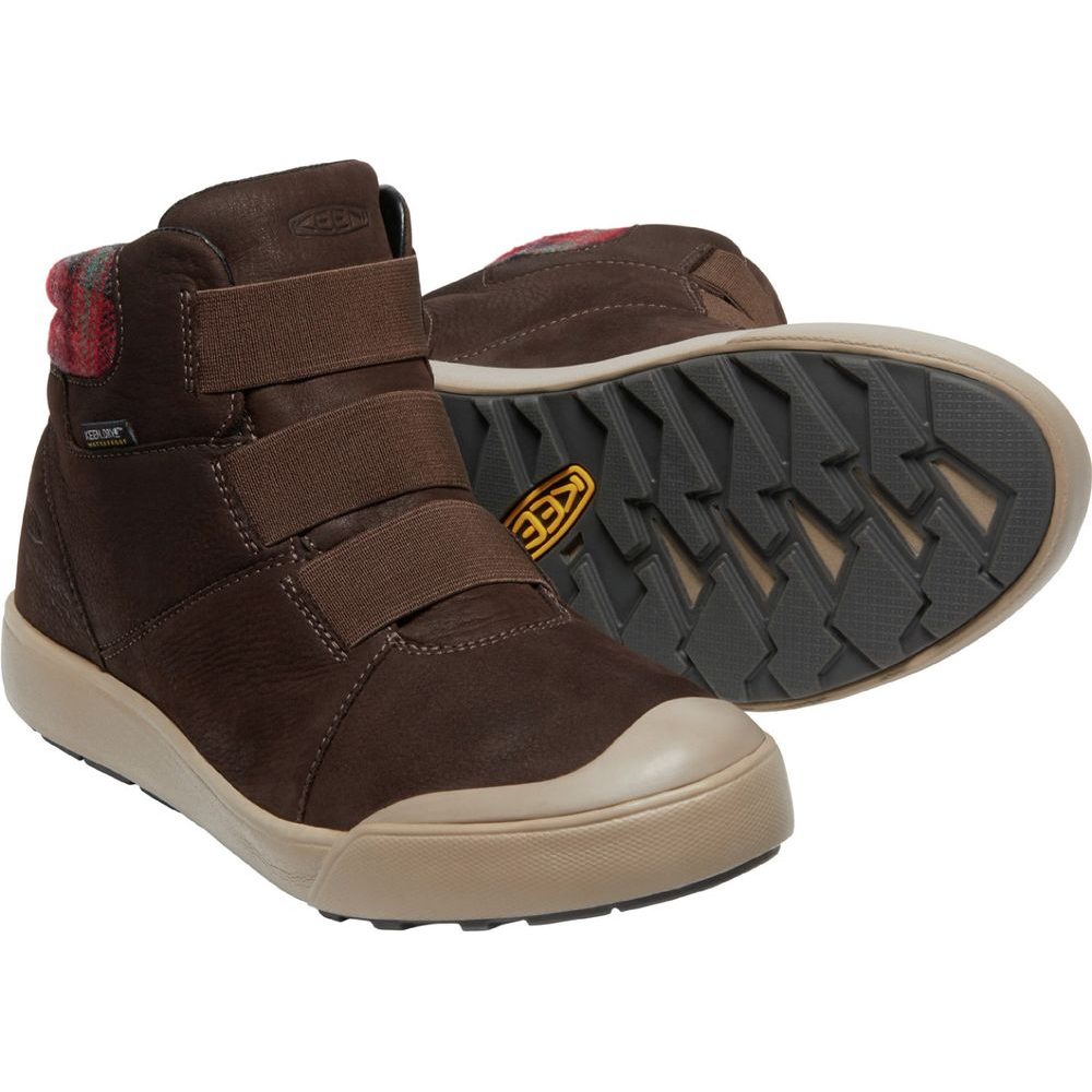 ELLE WINTER MID WP WOMEN coffee bean/red plaid