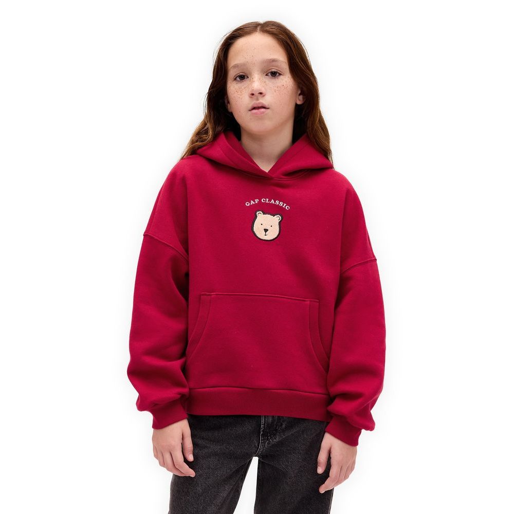 847141-02 Dětská oversize mikina VintageSoft Červená