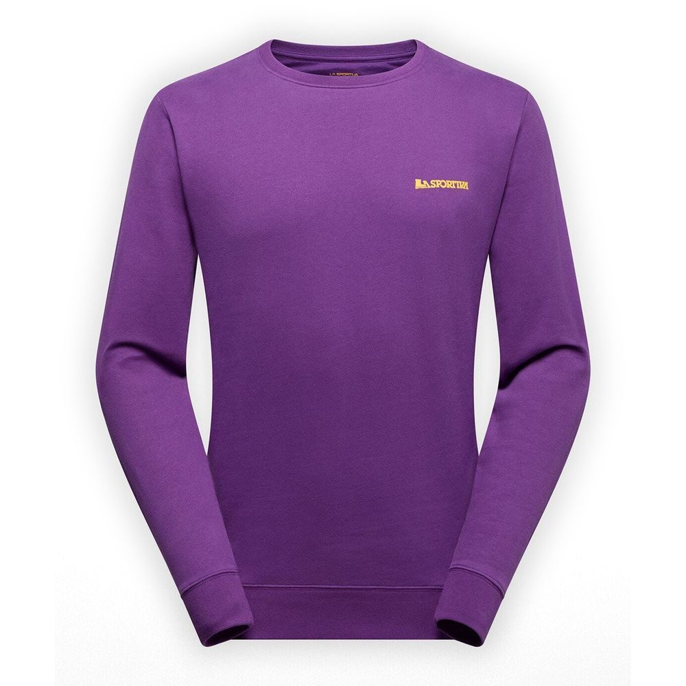 Climbing on the Moon Sweatshirt M Viola/Giallo