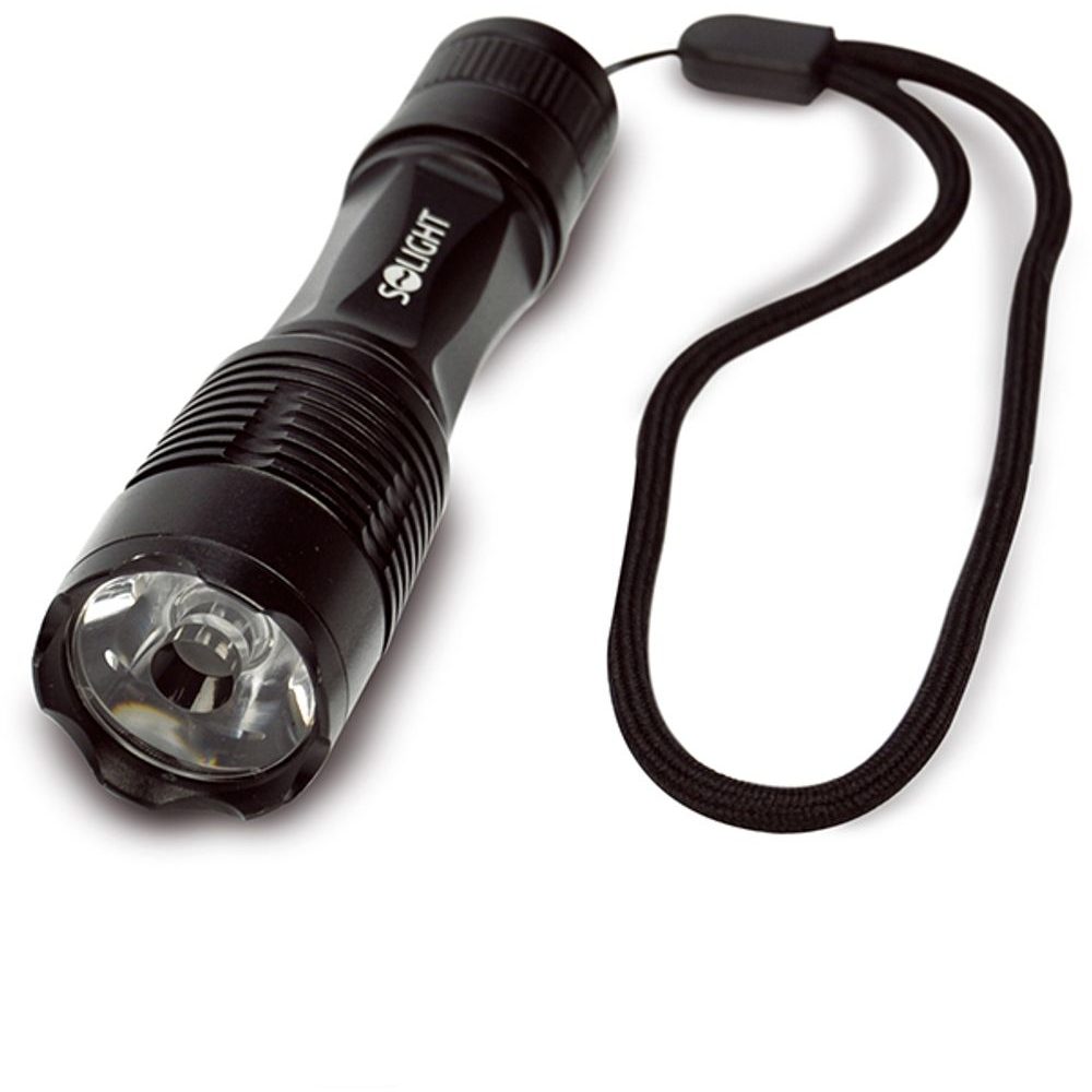 WL17 LED kovová svítilna malá,  50lm, 1W LED, černá, 1 x AA