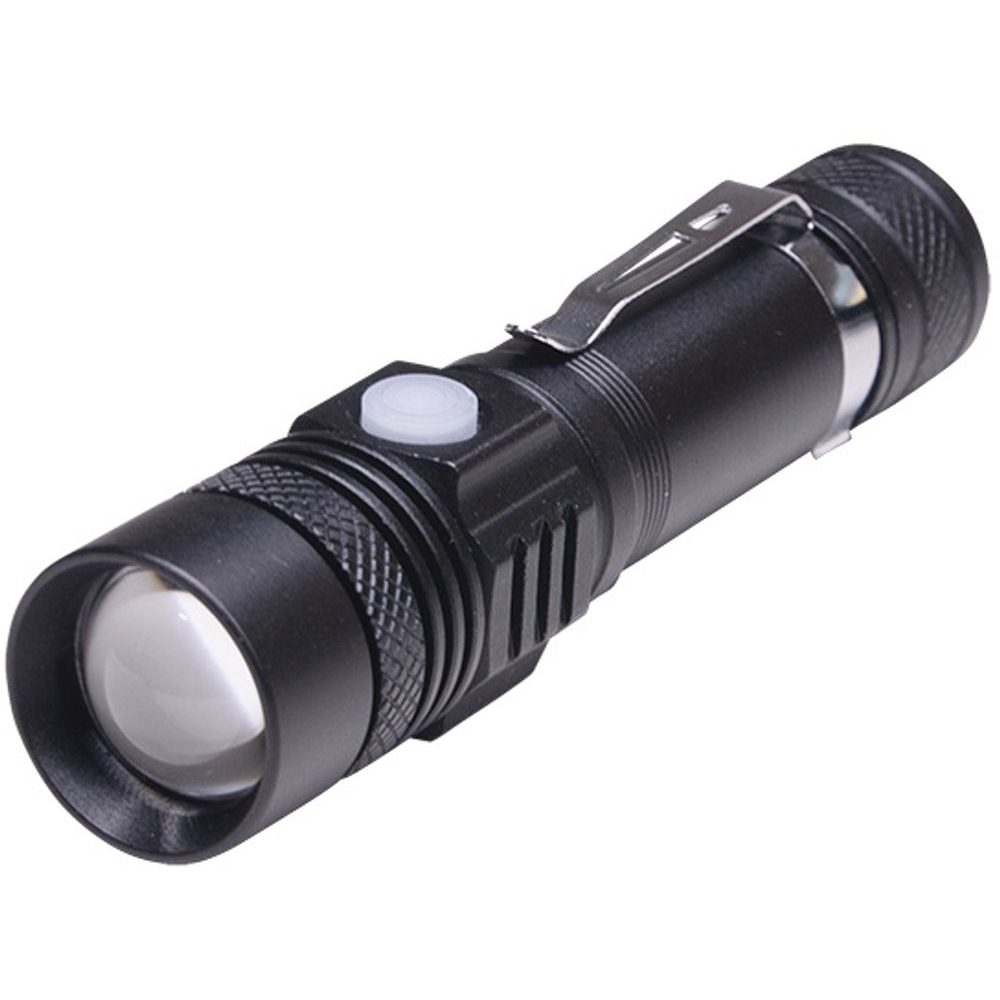 WN33 LED nabíjecí svítilna s cyklo držákem, 400lm, zoom, Li-Ion