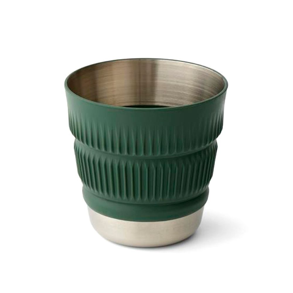 Detour Stainless Steel Collapsible Mug, Laurel Wreath Green