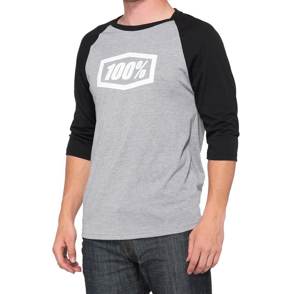 ICON 3/4 Sleeve Tech Tee Grey/Black