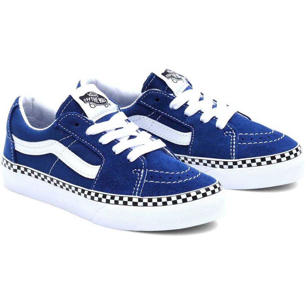 UY SK8-Low CHECKERBOARD FOXING TRUE BLUE/TRUE WHITE