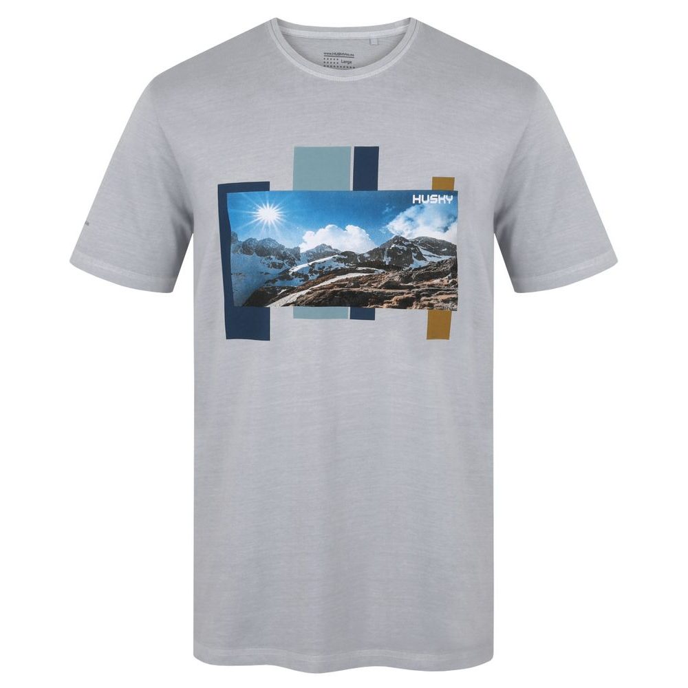 Tee Skyline M light grey