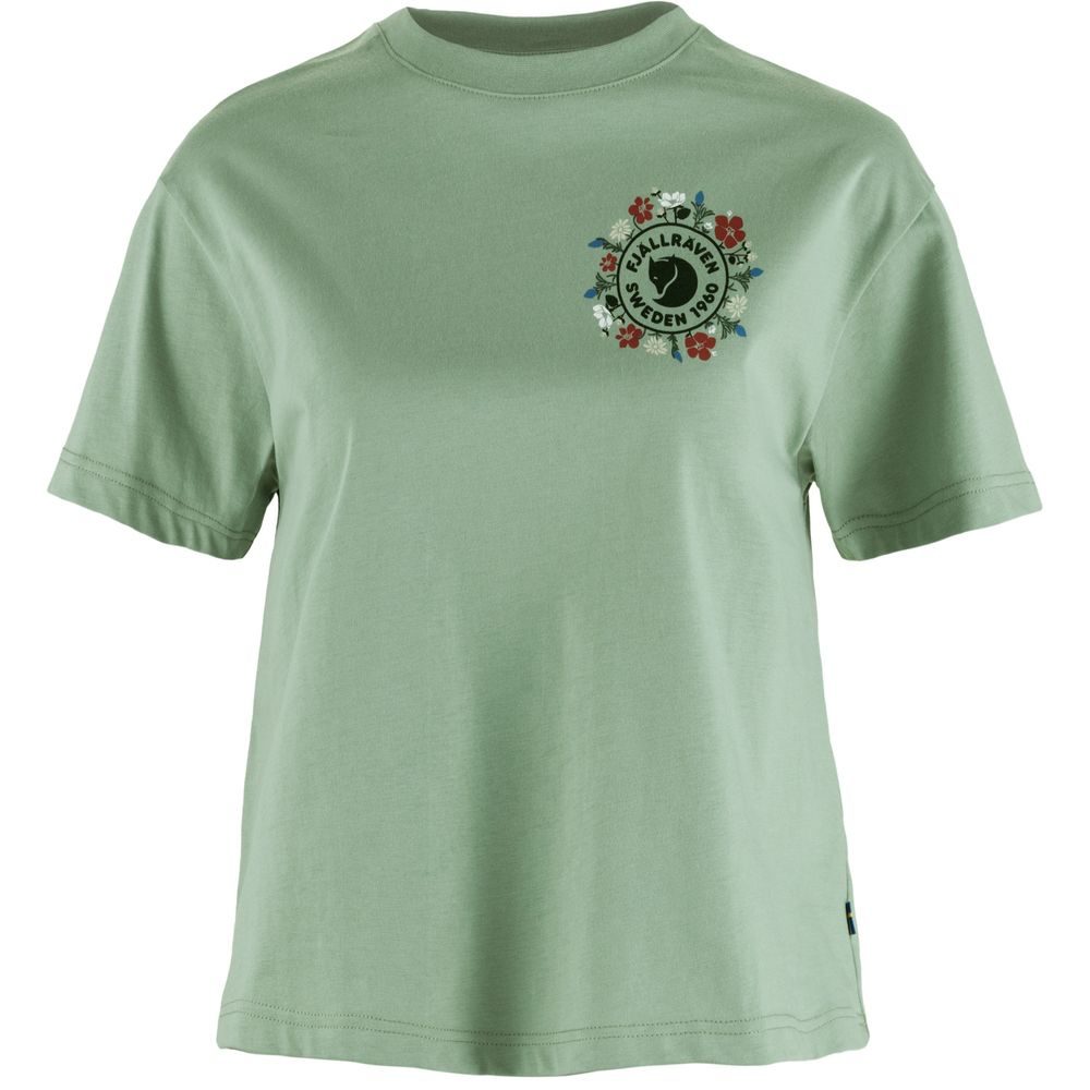 Fjällblomster Logo T-shirt W Misty Green