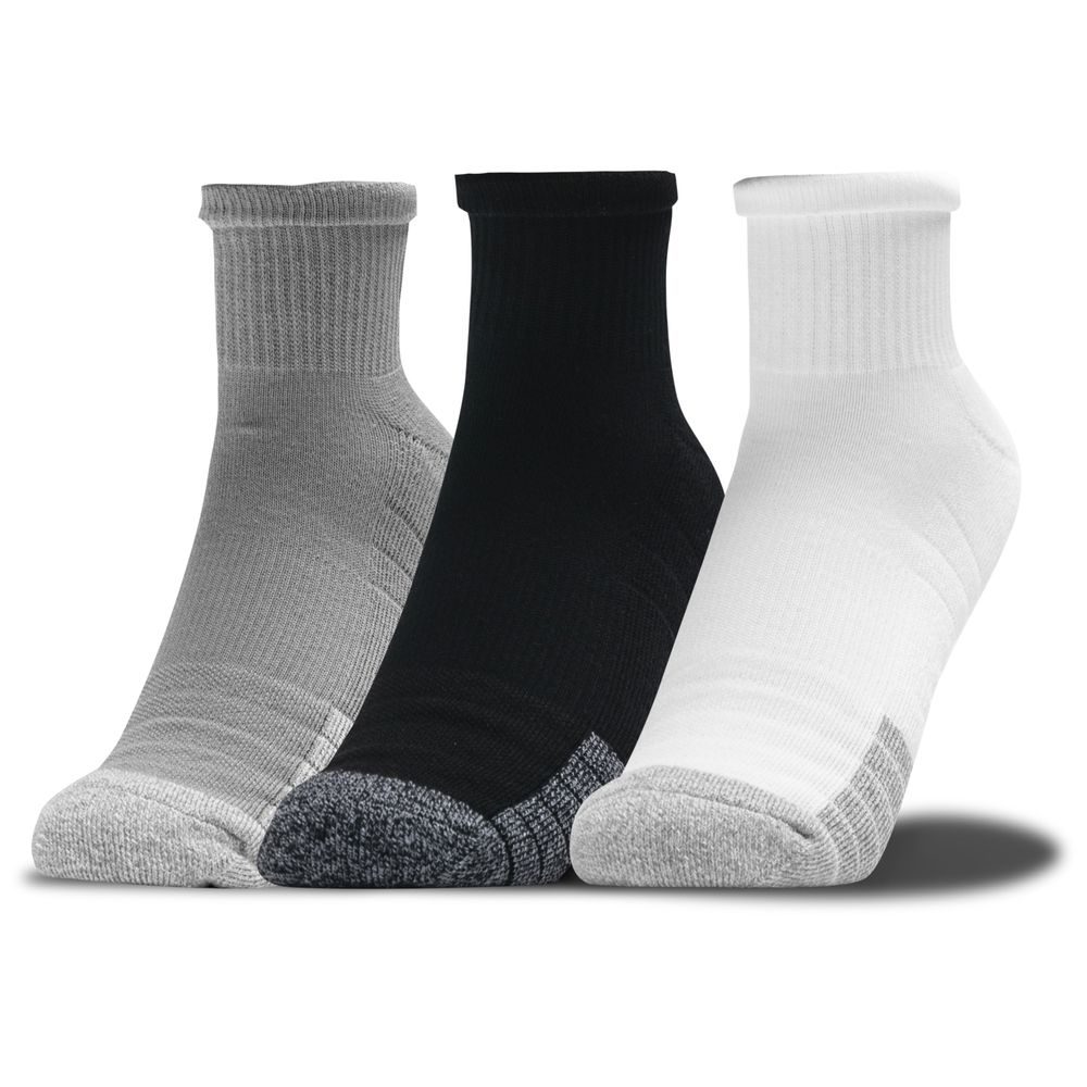 Heatgear Quarter 3pk grey