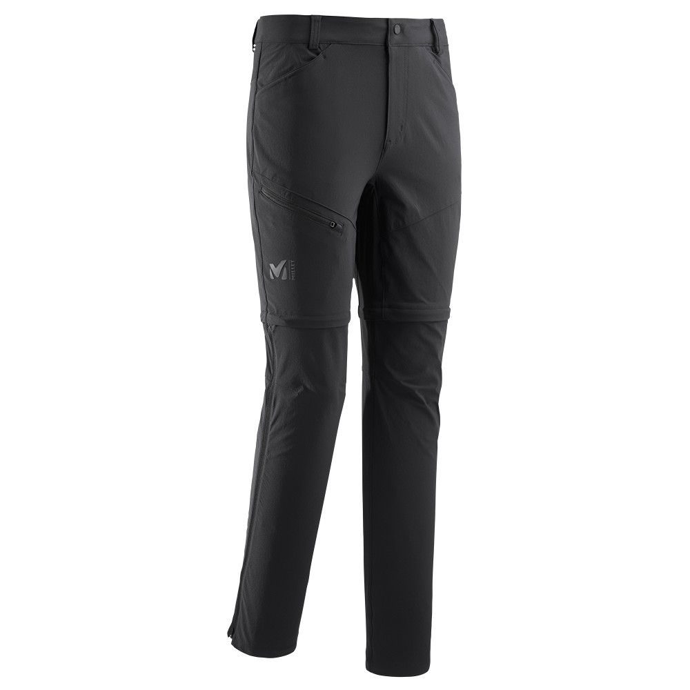 TREKKER STR ZIP OFF PT M BLACK - NOIR