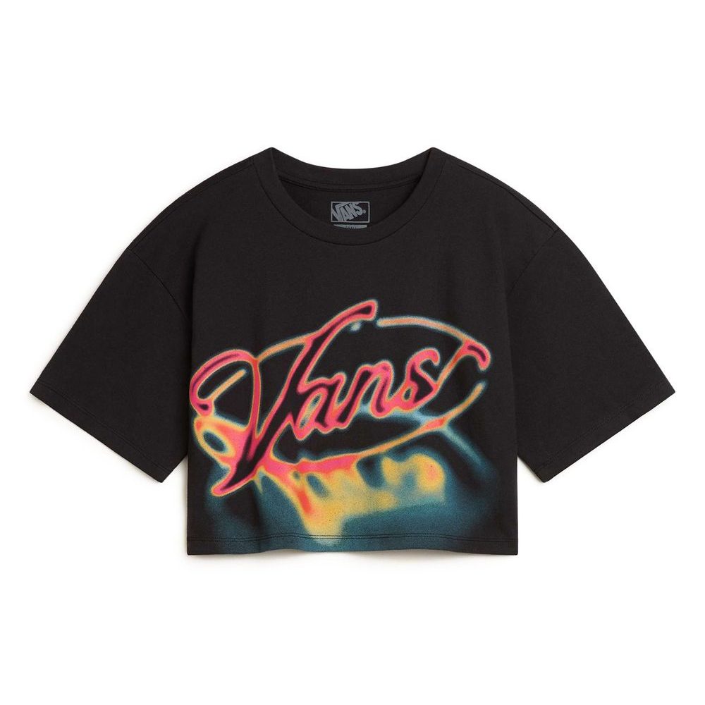 Afterburn Relaxed Crop SS Black