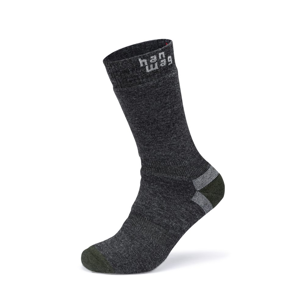 Hanwag Thermo Socke Asphalt/Dark Green