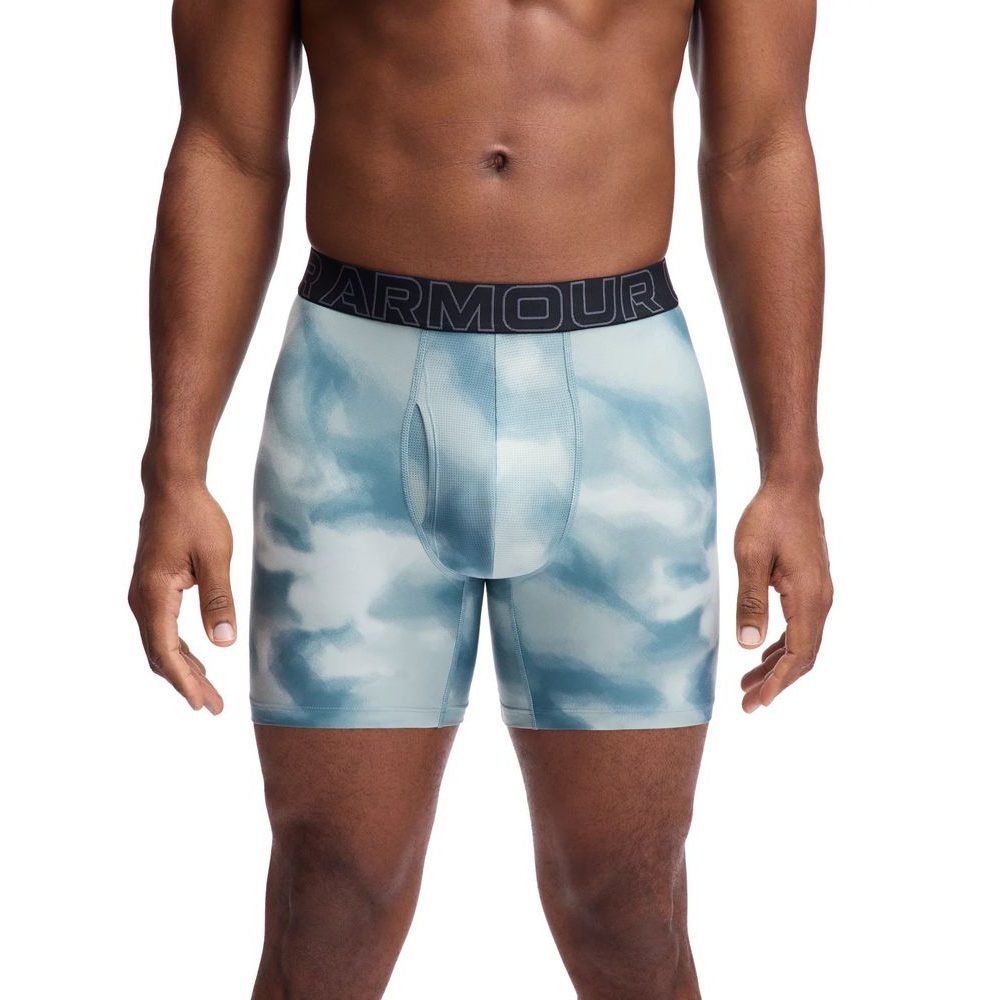 M UA Perf Tech 6in - 1pk BLU/WHT